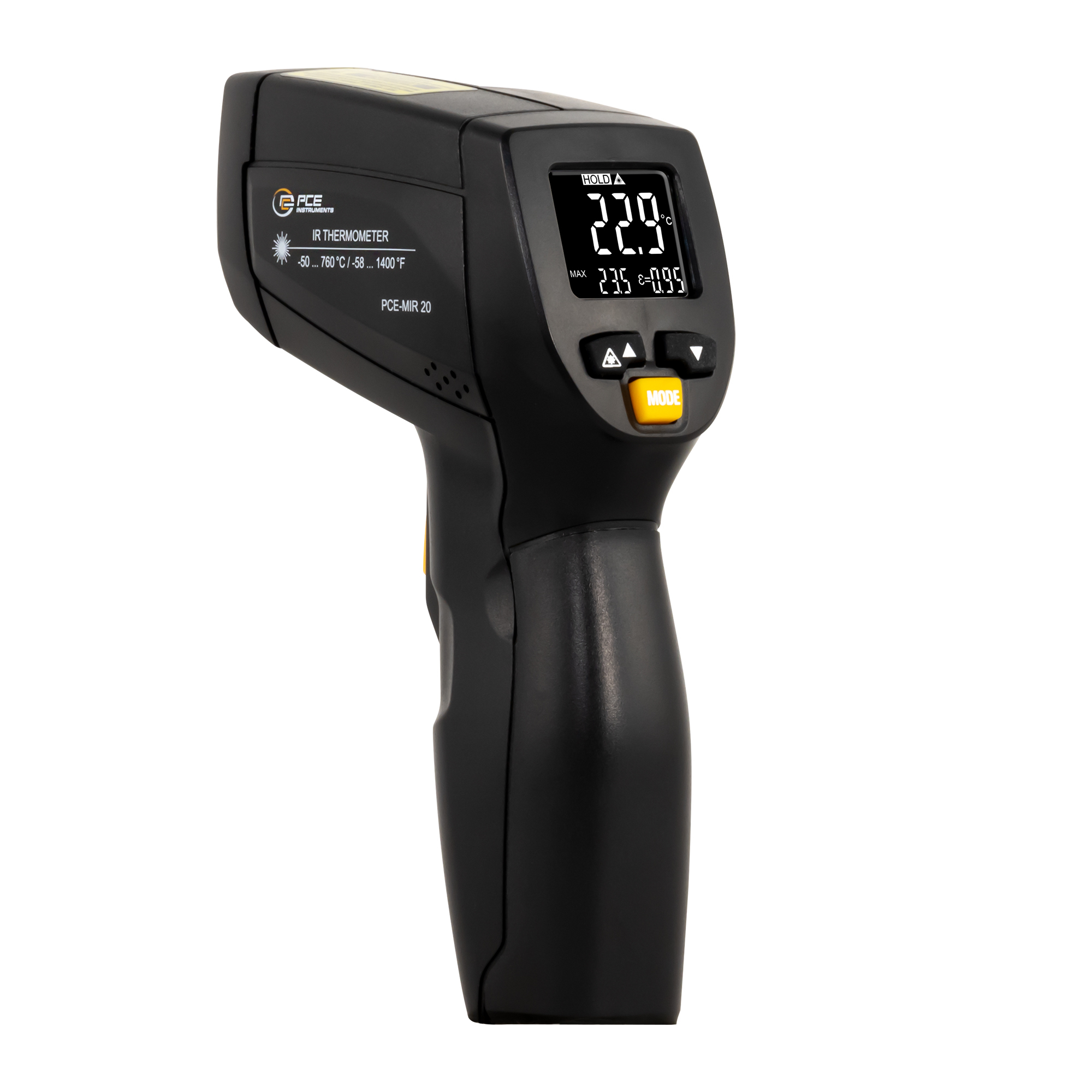 PCE Infrared Thermometer — -5°C to 76°C, ±2% Accuracy, Model# PCE-MIR 20